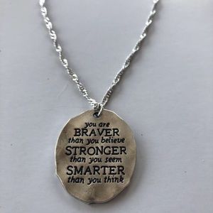 ✨New!✨ Braver Than You Believe Necklace